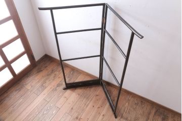アンティーク雑貨　古民具・骨董　鶴の屏風衣桁
