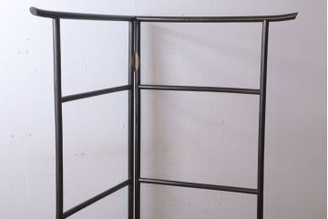 アンティーク雑貨　古民具・骨董　鶴の屏風衣桁
