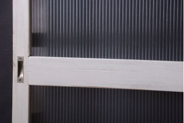 アンティークペイント　モールガラス戸4枚セット