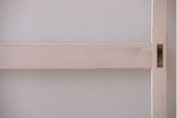 アンティークペイント　モールガラス戸4枚セット