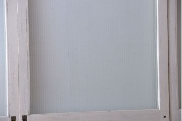 アンティークペイント　モールガラス戸4枚セット