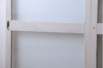 アンティークペイント　モールガラス戸4枚セット