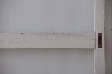 アンティークペイント　モールガラス戸4枚セット