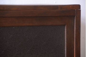 アンティーク家具　古民具・骨董　ダイヤガラス引き戸のアンティーク収納棚