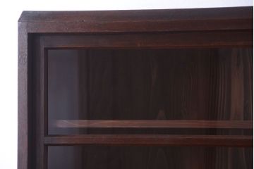 レトロ家具　昭和レトロ　和製アンティークの二段重ね収納棚