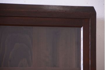 レトロ家具　昭和レトロ　和製アンティークの二段重ね収納棚