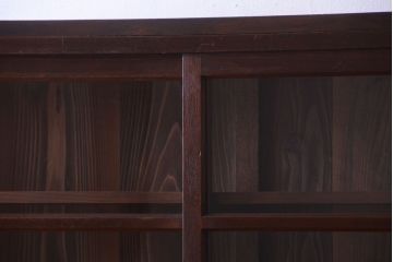 レトロ家具　昭和レトロ　和製アンティークの二段重ね収納棚