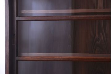 レトロ家具　昭和レトロ　和製アンティークの二段重ね収納棚