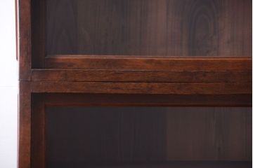 レトロ家具　昭和レトロ　和製アンティークの二段重ね収納棚