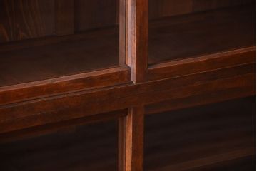 レトロ家具　昭和レトロ　和製アンティークの二段重ね収納棚