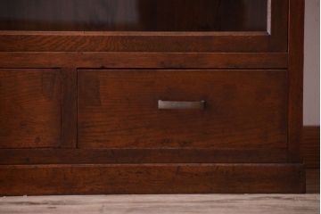 レトロ家具　昭和レトロ　和製アンティークの二段重ね収納棚