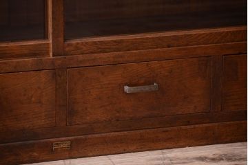 レトロ家具　昭和レトロ　和製アンティークの二段重ね収納棚