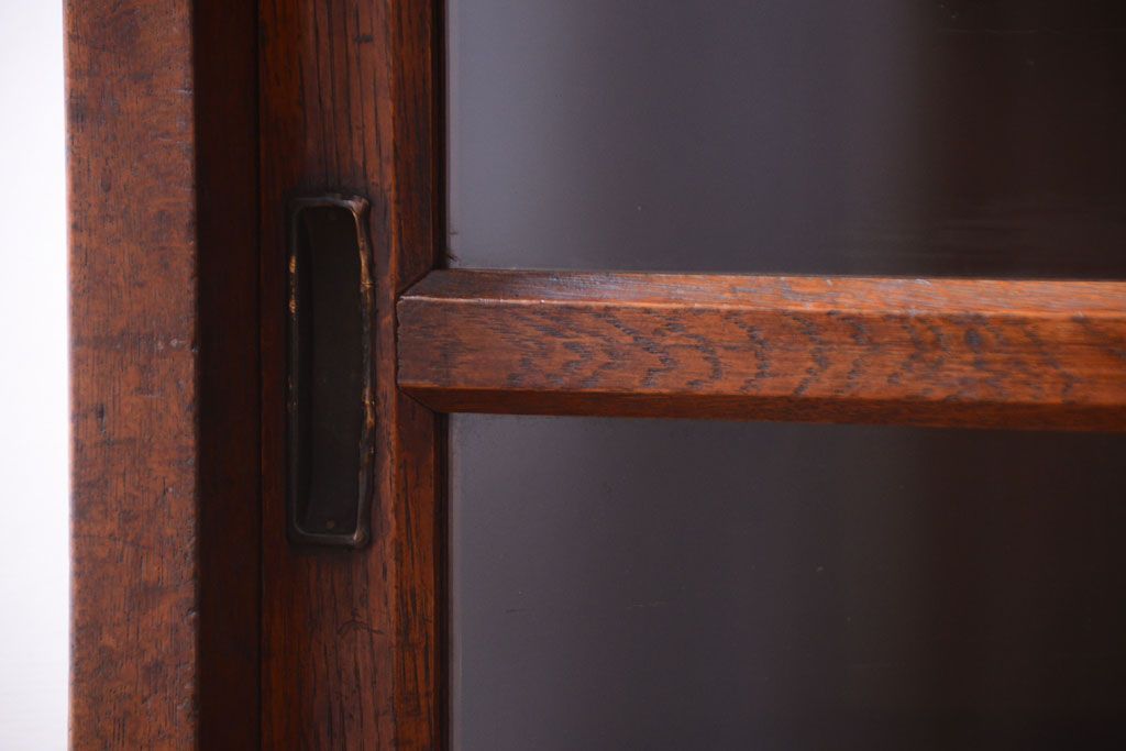 レトロ家具　昭和レトロ　和製アンティークの二段重ね収納棚