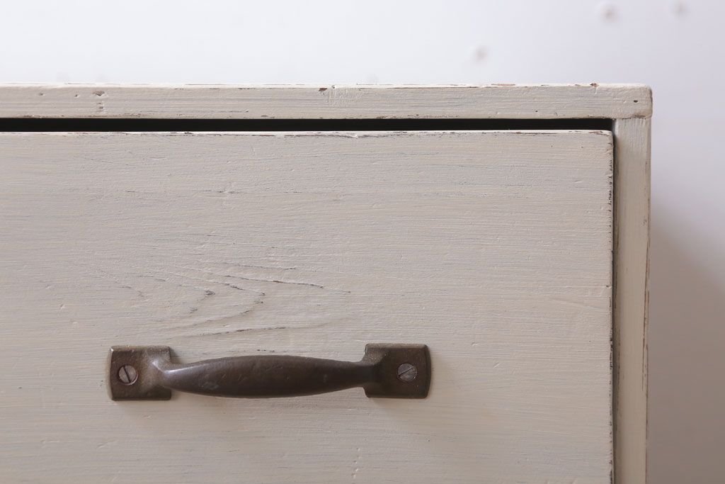 アンティーク家具　和製アンティーク　アンティークホワイトペイントの小引き出し