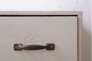 アンティーク家具　和製アンティーク　アンティークホワイトペイントの小引き出し