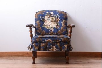 中古　飛騨産業　穂高　WINDSOR　1人掛けソファ(両肘付きチェア)(2)