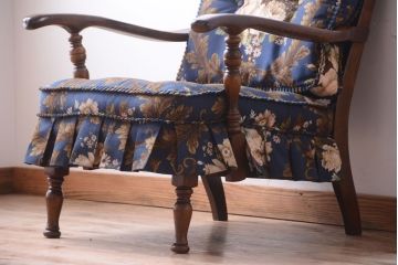 中古　飛騨産業　穂高　WINDSOR　1人掛けソファ(両肘付きチェア)(2)