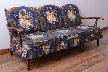 中古　飛騨産業　穂高　WINDSOR　3人掛けソファ(リビングチェア)
