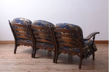 中古　飛騨産業　穂高　WINDSOR　3人掛けソファ(リビングチェア)