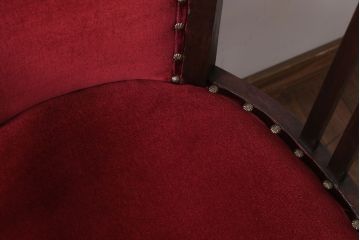 アンティーク家具　大正ロマン　古いナラ材のアームチェア(キャプテンチェア)(2)
