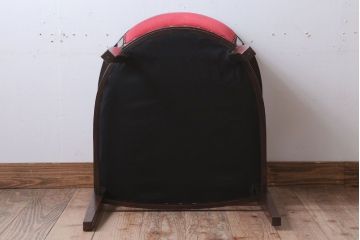 アンティーク家具　大正ロマン　古いナラ材のアームチェア(キャプテンチェア)(2)