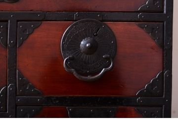 アンティーク家具　古民具・骨董　明治期　前面欅材!アンティーク仙台箪笥