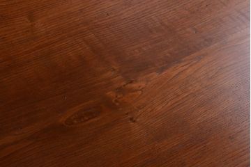 アンティーク家具　アンティーク 古い木製のネイビーペイント片袖机