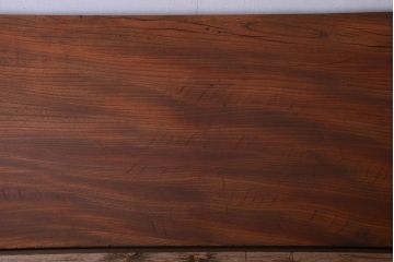 アンティーク家具　アンティーク　天板欅古材一枚板の鉄脚ダイニングテーブル(作業台)