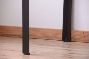 アンティーク家具　アンティーク　天板欅古材の鉄脚ダイニングテーブル(作業台)
