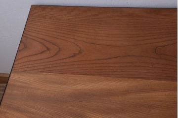 アンティーク家具　アンティーク　天板欅古材の鉄脚ダイニングテーブル(作業台)(2)