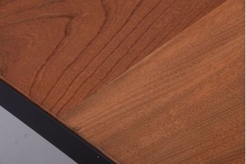 アンティーク家具　アンティーク　天板欅古材の鉄脚ダイニングテーブル(作業台)(2)