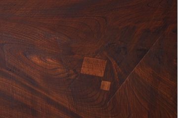 アンティーク家具　アンティーク　天板欅古材一枚板の鉄脚ダイニングテーブル(作業台)(2)