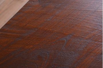アンティーク家具　アンティーク　天板欅古材一枚板の鉄脚ダイニングテーブル(作業台)(2)