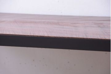 アンティーク家具　アンティーク　天板欅古材一枚板の鉄脚ダイニングテーブル(作業台)(2)