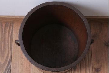 アンティーク雑貨　古民具・骨董　古い木のアンティーク一斗枡・斗棒