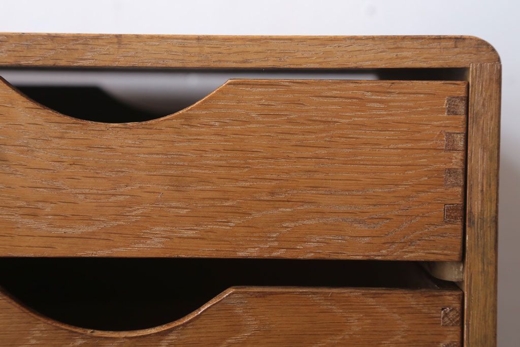 レトロ家具　昭和レトロ　ネームプレート付き!アンティーク両面小引き出し