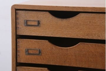 レトロ家具　昭和レトロ　ネームプレート付き!アンティーク両面小引き出し