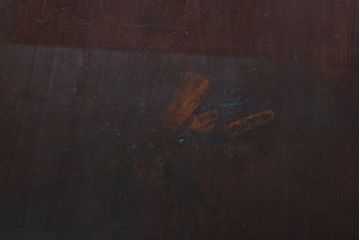 アンティーク家具　和製アンティーク　シンプルな丸金具の時代箪笥ローボード