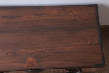 アンティーク家具　和製アンティーク　シンプルな丸金具の時代箪笥ローボード(3)