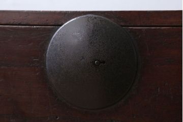 アンティーク家具　和製アンティーク　シンプルな丸金具の時代箪笥ローボード(3)