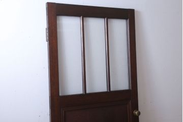 和製アンティーク　モールガラス入り!上質なドア