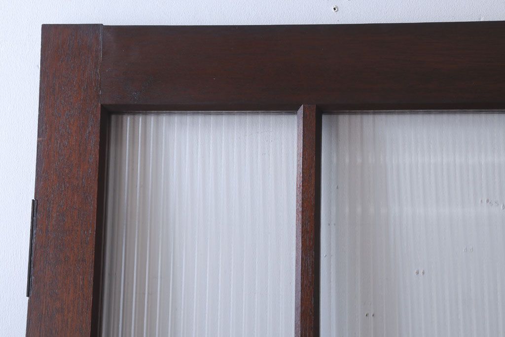 和製アンティーク　モールガラス入り!上質なドア