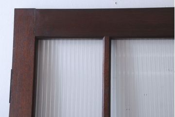 和製アンティーク　モールガラス入り!上質なドア