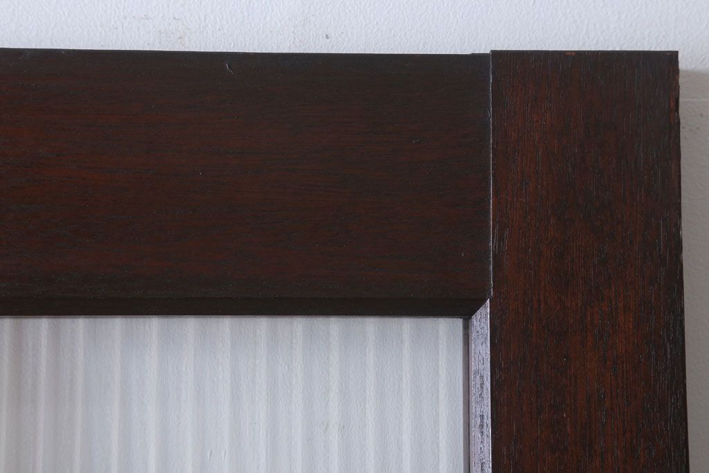 和製アンティーク　モールガラス入り!上質なドア