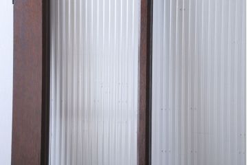 和製アンティーク　モールガラス入り!上質なドア