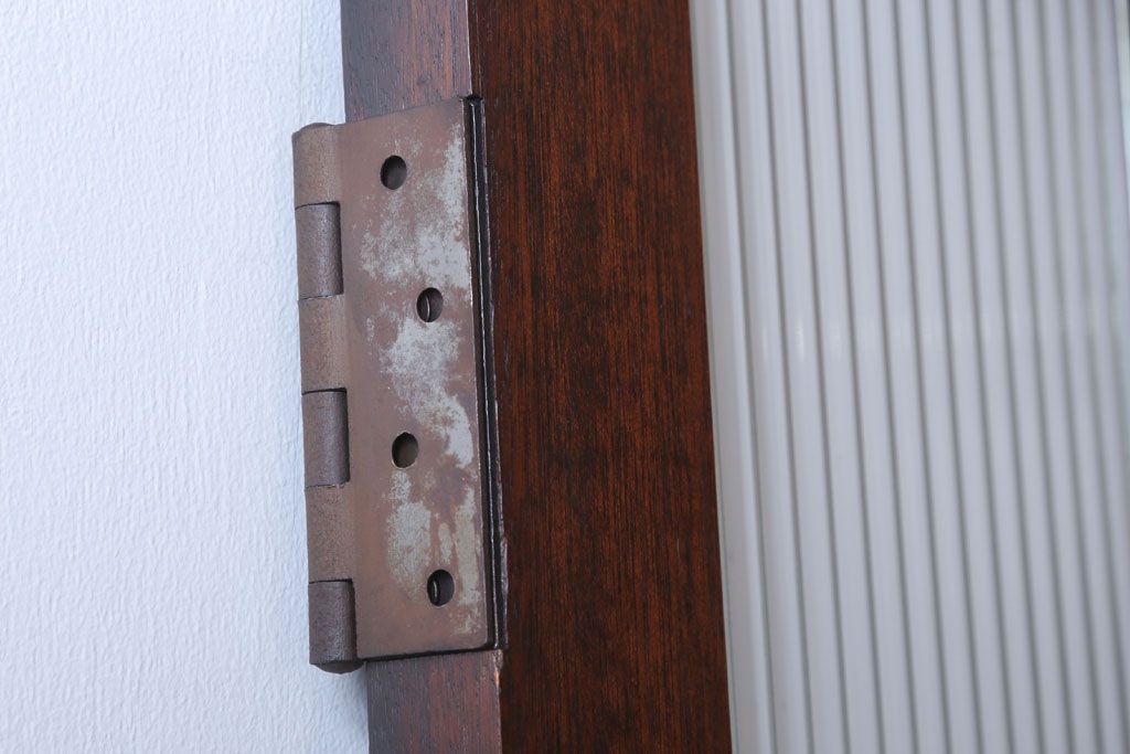 和製アンティーク　モールガラス入り!上質なドア