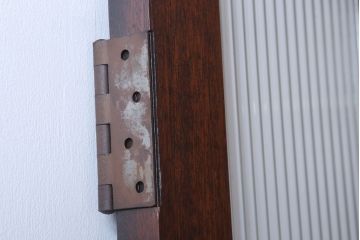 和製アンティーク　モールガラス入り!上質なドア