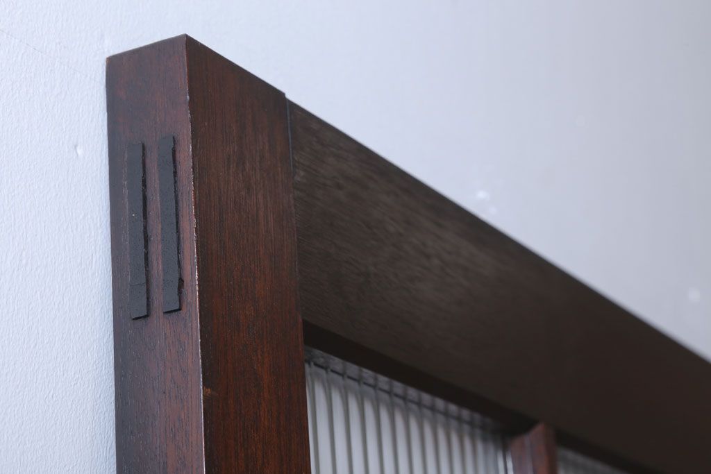 和製アンティーク　モールガラス入り!上質なドア