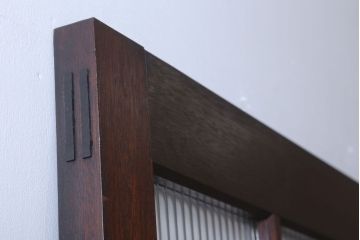 和製アンティーク　モールガラス入り!上質なドア