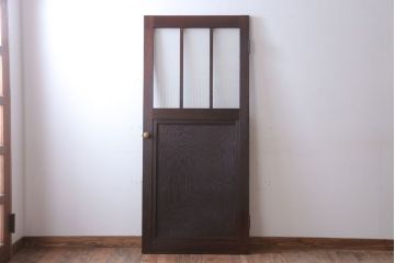 和製アンティーク　モールガラス入り!上質なドア